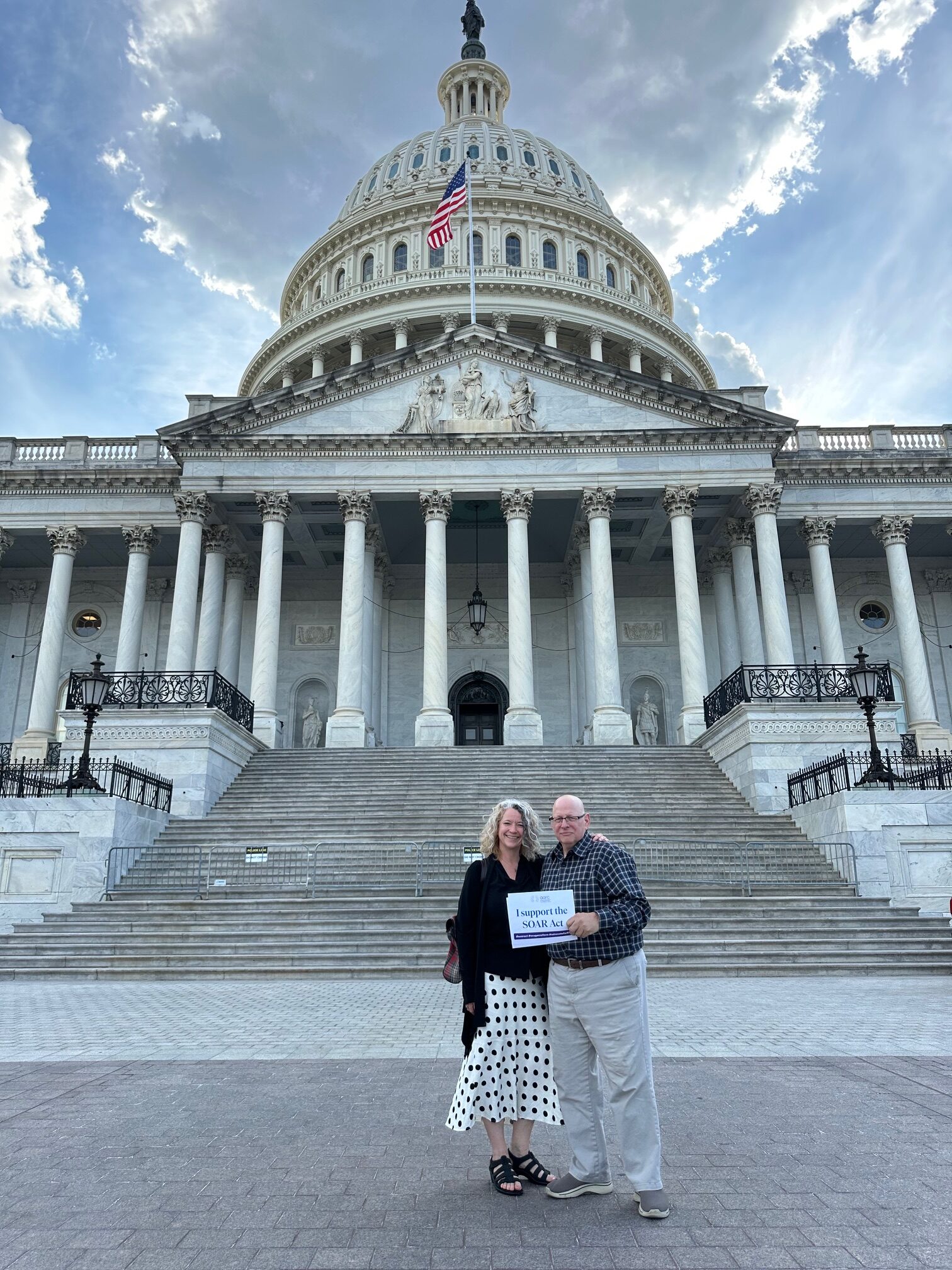 Robert Guardabasco and Erin Sullivan at the United States Capitol
